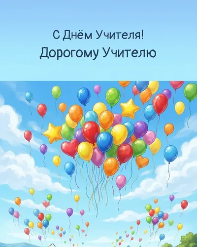 открытка с днём учителя!